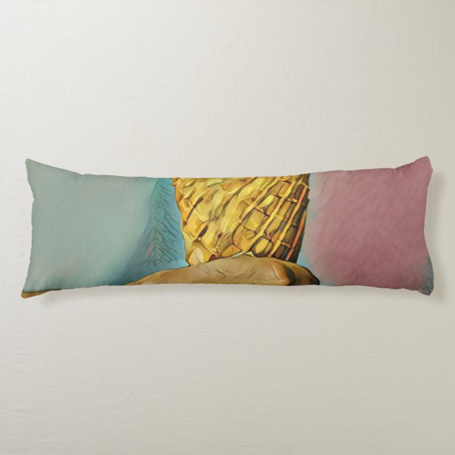 Glasskona av vintage kroppskudde (Framsidan)