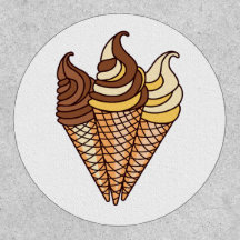 Glasskoner av choklad