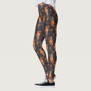 Glasskoner från candy corn- söt behandling leggings