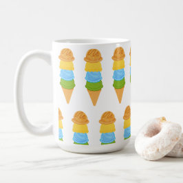 Glasskonfärg, full kaffemugg
