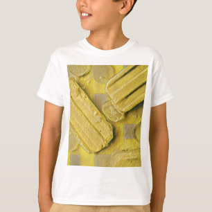 Glasskonpopsill av gult t shirt