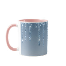 Glasskor som droppar glitter mugg