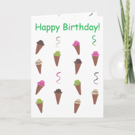 Glasskott och band Födelsedags kort