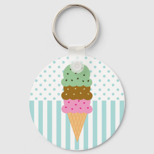 Glasskotte Keychain Nyckelring
