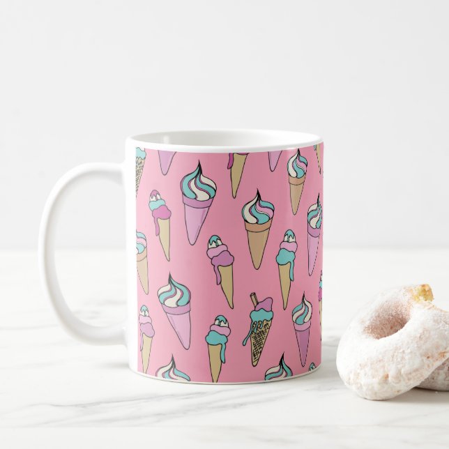 Glasskottmönster Kaffemugg (Med munk)