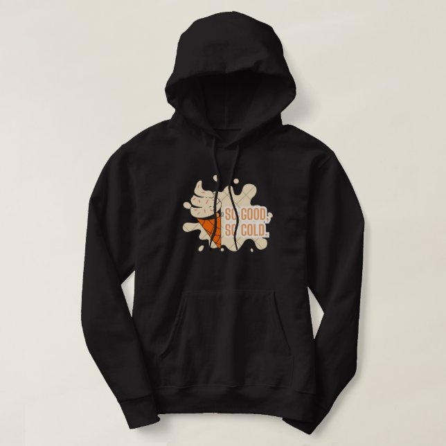 Glasskrem Rolig Sommar design Hoodie  (Design framsida)