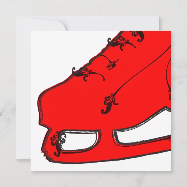 Glasskridskor Inbjudningar (Framsida)