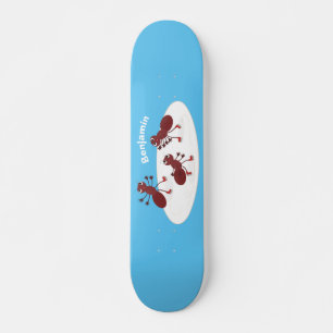 Glasskridskor, lycklig tecknad mini skateboard bräda 18,5 cm