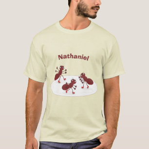 Glasskridskor, lycklig tecknad t shirt