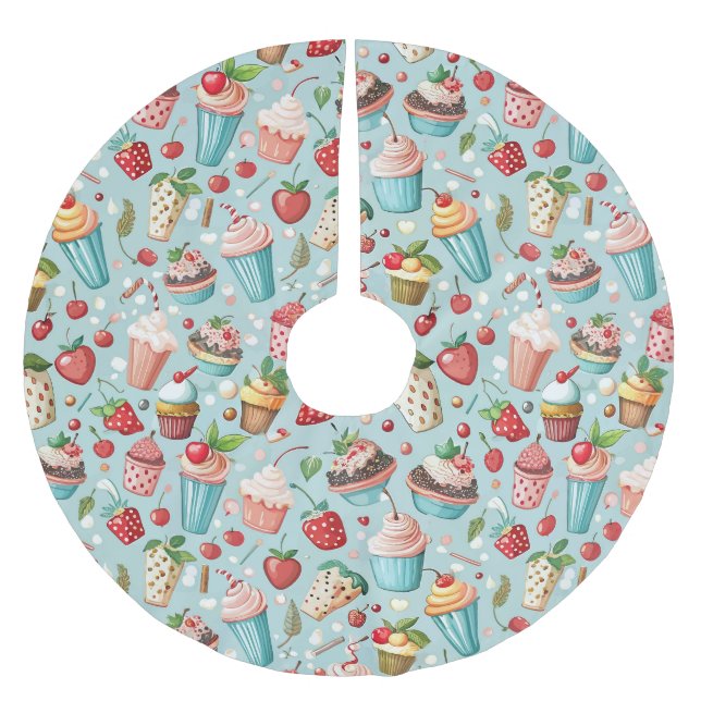 Glasskulle Glädje Julgransmatta Borstad Polyester (Framsidan)