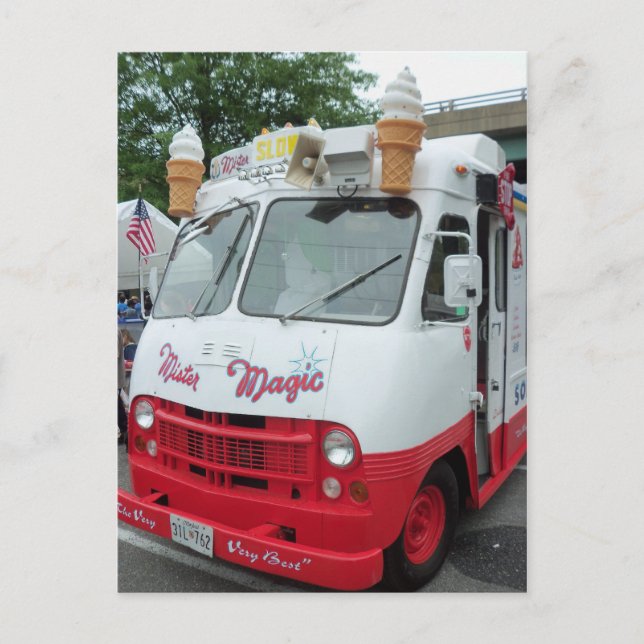 Glasslastbil Vykort (Framsida)