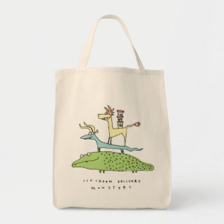 Glassleveransmonster - hänger lös tygkasse