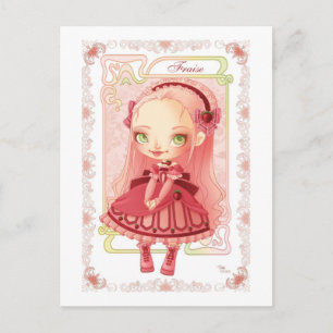 GlassLolita Fraise Vykort