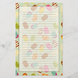 Glassmönster Brevpapper