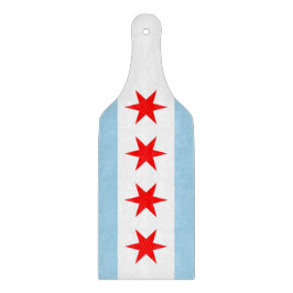 Glasspadar med Chicago flagga