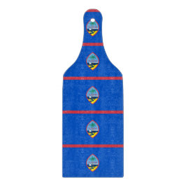 Glasspadar med Guam flagga