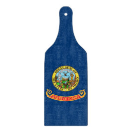 Glasspadar med Idaho flagga