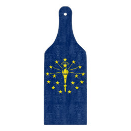 Glasspadar med Indiana flagga