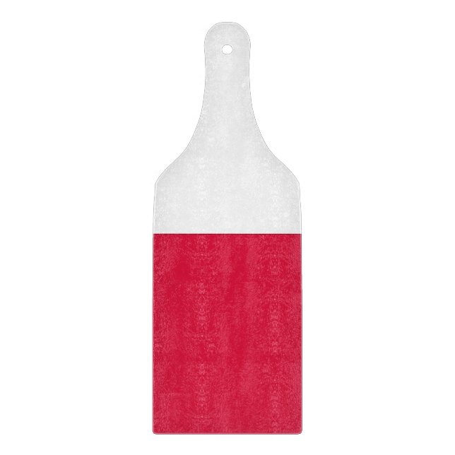 Glasspadar med polsk flagga (Framsidan)