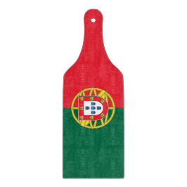 Glasspadar med portugisiska flagga