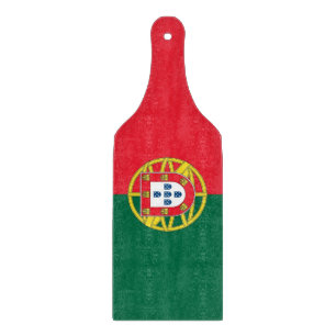 Glasspadar med portugisiska flagga