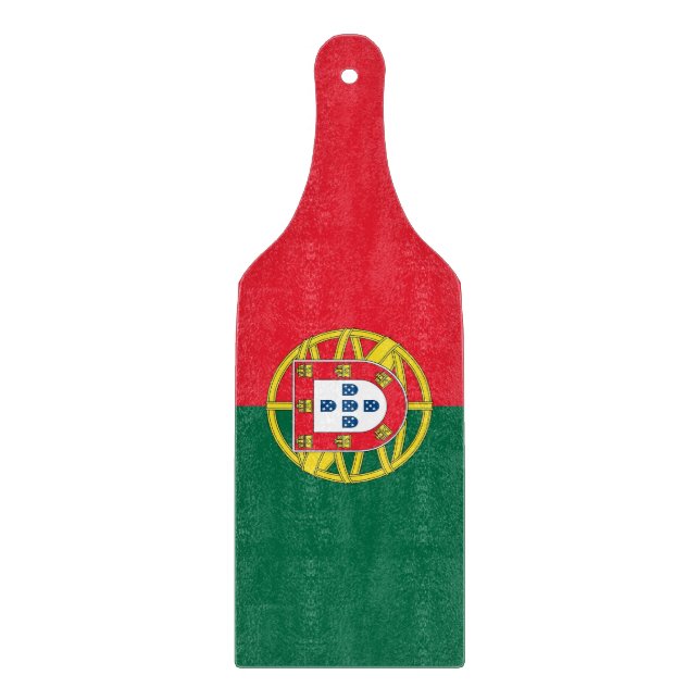Glasspadar med portugisiska flagga (Framsidan)