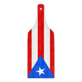 Glasspadar med Puerto Rico flagga