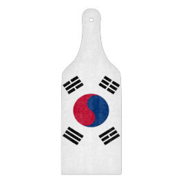 Glasspadar med Sydkoreas flagga