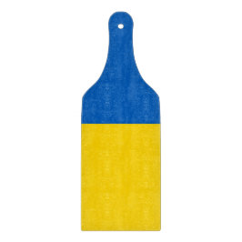 Glasspadar med ukrainsk flagga