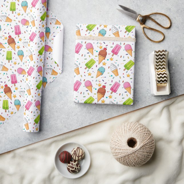 Glasspapper för glass, söta presentförpackningar presentpapper (Hantverk)