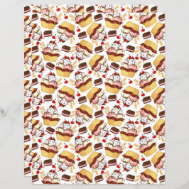 Glasspapper med glass-sundae-tema