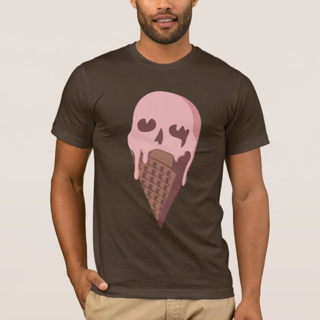 Glassskalle Tee Shirt (Framsida)