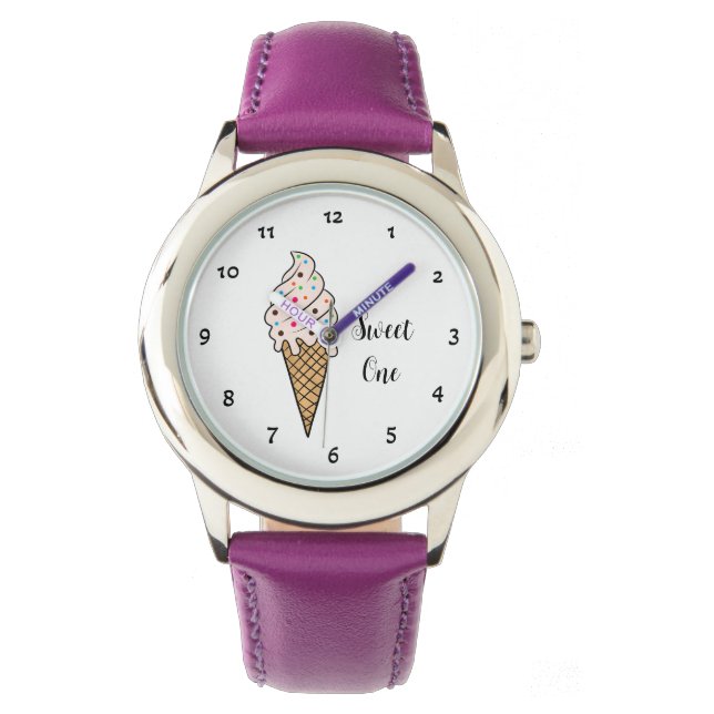 Glassstrut med glass armbandsur (Framsida)