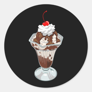 GlassSundae Runt Klistermärke
