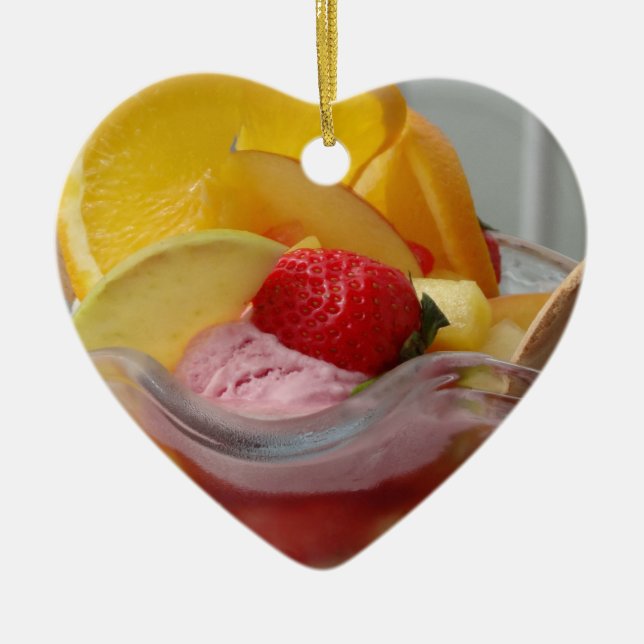 GlassSundaeprydnadar Julgransprydnad Keramik (Framsidan)