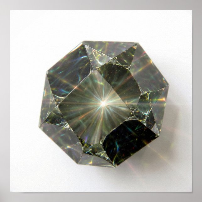 Glasstängning med abstrakt - ljus och Färg Poster (Framsidan)