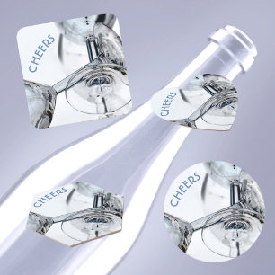 Glasstomme av Vin med enkeltrådigt kristallglas Un Underlägg Papper Kvadrat