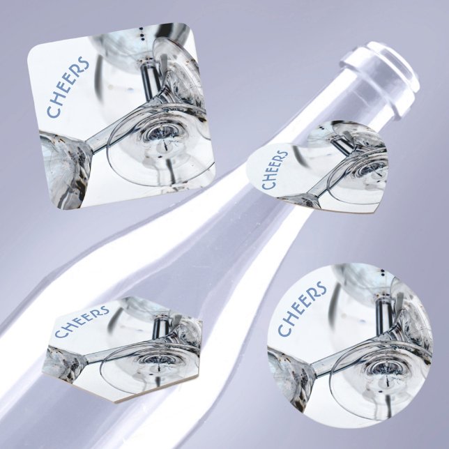 Glasstomme av Vin med enkeltrådigt kristallglas Un Underlägg Papper Kvadrat (Skapare uppladdad)