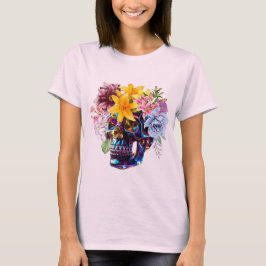 Glasstot med vårblommor   KVINNORS T-TRÖJA T Shirt