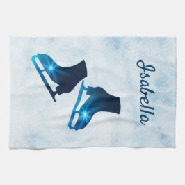 Glasstrumsduk, blått från figur kökshandduk