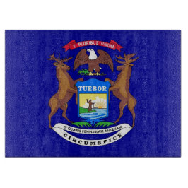 Glasstyckningsanläggning med Flagga av Michigan US