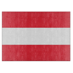 Glasstyckningsanläggning med Flagga av Österrike