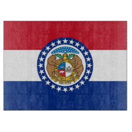 Glasstyckningsanläggning med Flagga Missouri USA