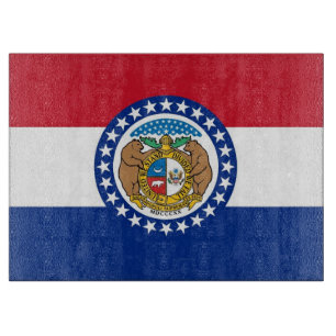 Glasstyckningsanläggning med Flagga Missouri USA