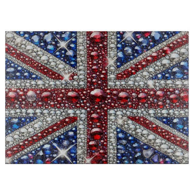 Glasstyckningsbord med brittisk Färg (Framsidan)