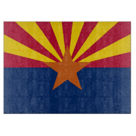 Glasstyckningsbord med Flagga av Arizona-staten