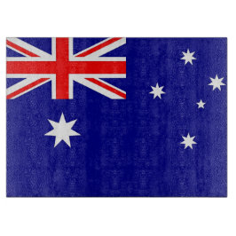 Glasstyckningsbord med Flagga av Australien