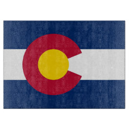 Glasstyckningsbord med Flagga av färgstaten