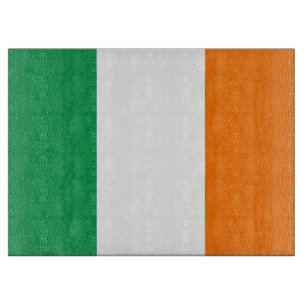 Glasstyckningsbord med Flagga av Irland