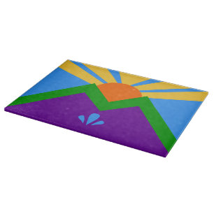 Glasstyckningsbord med Flagga av Manitou Vår